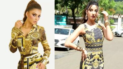 Fashion faceoff: Nora Fatehi vs Urvashi Rautela: Who slew it in a baroque print?