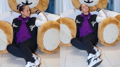 “Feeling The Love This Week” Says Alicia Keys As She Shares An Adorable Snap With A Huge Teddy Bear On Instagram