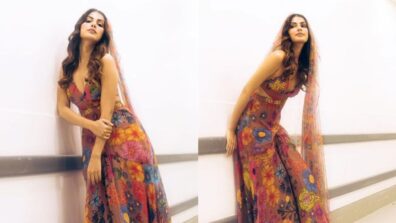 Floral Dream: Rhea Chakraborty exudes glam in this maxi dress, see pics