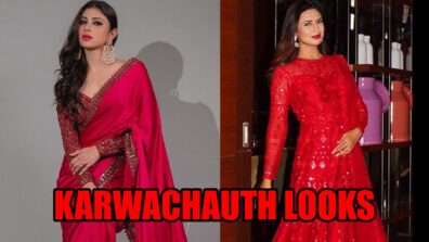 From Mouni Roy To Divyanka Tripathi: Celebrity-Inspired Outfits For Karwa Chauth