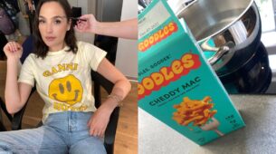 Gal Gadot Eats Cheesy Mac While Shooting All Day, Take A Look