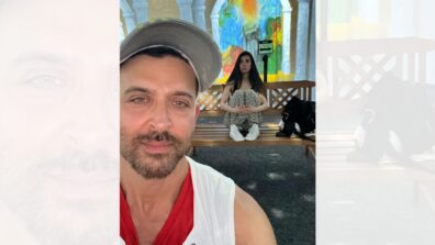 “Girl On A Bench” Hrithik Roshan Shares A Cute Picture With Saba Azad