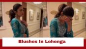 Goodbye Star Rashmika Mandanna Blushes In Blue Lehenga