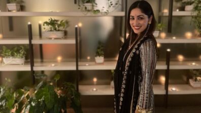 Gorgeous: Yami Gautam shines in sheer black silver appliqué kurta set