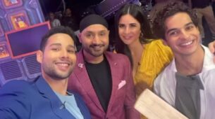 Harbhajan Singh joins hands with Phone Bhoot cast Katrina Kaif, Ishaan Khatter and Siddhant Chaturvedi, says ‘All set’