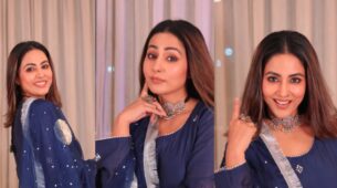 Punjabi Jachde: Hina Khan is all about playful vibes in blue salwar kameez, we love it