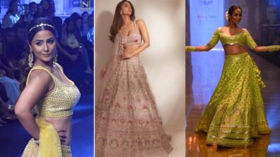 Hina Khan, Vaani Kapoor To Malaika Arora Actresses Enchanting The Elegant Lehenga Look At Runway