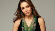 In Picture: Malaika Arora Stuns Green Velvet Cut-out Plunging Neckline Outfit With Handcrafted Traditional Neckpiece