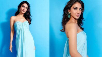 It’s a Blue Ming For Vaani Kapoor To Look Smoking Hot In Her Off-Shoulder Gown