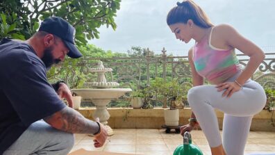 Jacqueline Fernandez’s Dedicated Workout Routine In Rainbow Tank Top And White Sweatpants