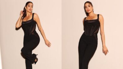 Janhvi Kapoor is all about curvy Kim Kardashian vibes in all black outfit, we are crushing