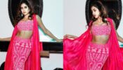 Janhvi Kapoor Looks Hot In Pink Monochrome Outfit For Her Upcoming Film Promotion Look
