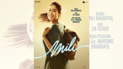 Janhvi Kapoor shares first look of upcoming film ‘Mili’, netizens love it