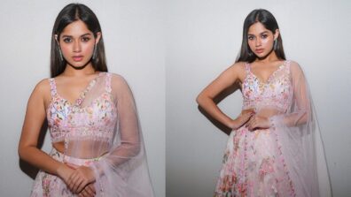 Jannat Zubair is floral dream in this sheer lehenga choli