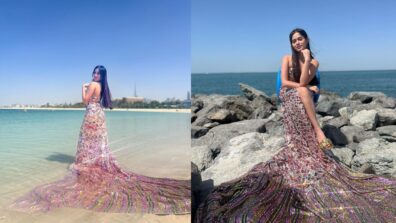 Jannat Zubair is ‘just mermaiding’ in sheer long off-shoulder gown