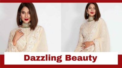 Jennifer Winget Dazzles In This Creamish Sharara; Check Here