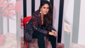 Kareena Kapoor Looks Hot In Black Multicoloured Jacket With Classy Shoes