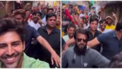 Kartik Aaryan Gives A Glimpse Of Crazy Fan Crowd Showering Immense Love On Him
