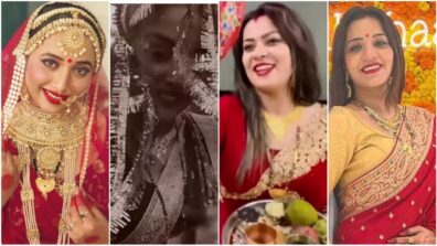 Karwachauth 2022: Bhojpuri actresses Monalisa, Rani Chatterjee, Amrapali Dubey and Nidhi Jha’s joyous celebration pics go viral