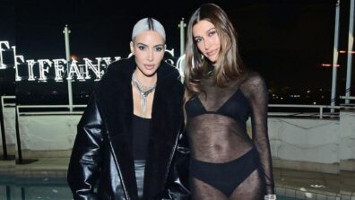 Kim Kardashian and Hailey Bieber bond at Tiffany’s party, pics go viral