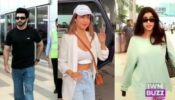 Malaika Arora, Dheeraj Dhoopar, And Janhvi Kapoor Get Papped At Airport Slaying The Comfy Outfit For Their Travel Style Look