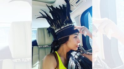 Malaika Arora Stuns Us With Her Feather Cap And Looks Hot