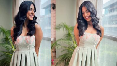 Malavika Mohanan Looks Cute In Grey Mini Dress, Giving Us Stylish Looks