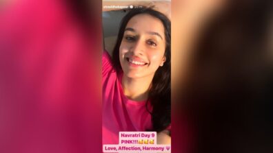 Navaratri Day 9 is all about pink for Shraddha Kapoor