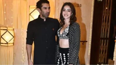 New Lovebirds Of Town Ananya Panday And Aditya Roy Kapur Twin In Black At Diwali Bash