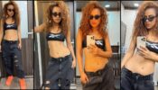 Nia Sharma flaunts ‘unbraided long hair with brown highlights’, flaunts curvaceous midriff in stylish black bralette