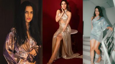 Nikki Tamboli, Tejasswi Prakash, and Jasmin Bhasin Slaying In Metallic Outfits