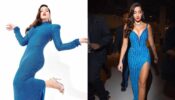 Nora Fatehi Looks Smoking Hot In Royal Blue Designed Dresses
