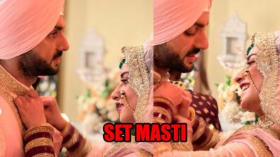 On set masti: Karan Wahi shares a romantic photo with co-star Niyati Fatnani, Nakuul Mehta drops a funny comment