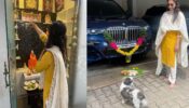 On The Occasion Of Dussehra Keerthy Suresh Shares Beautiful Pictures As She Worships Her Car, Take A Look