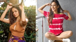 Fashion Divas: Palak Sindhwani sizzles in satin mustard halter neck top and skirt, Sunayana Fozdar ups her style in casuals