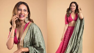 Punjabi beauty Sargun Mehta shines in her pink lehenga choli, see pics