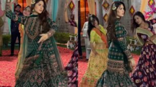 Qafira: Mahira Sharma drips with emotions, dazzles in embroidered sharara suit