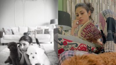 Mouni Roy is chilling back home during weekend, showers unconditional love on pet dogs in viral snaps