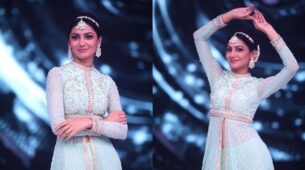 Jhalak Dikhhla Jaa: Sriti Jha flaunts Desi dance steps in gorgeous aqua blue slit dress, check out stunning jewellery collection