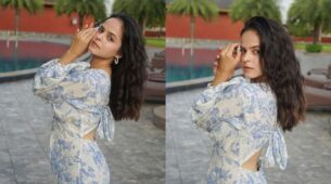 TMKOC diva Palak Sindhwani wants love in her life, shares cute post in floral printed midi dress