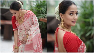 Raima Sen Looks Glamorous In White And Red Saree, Giving Major Ethnic Goals