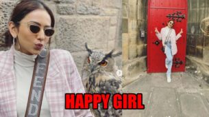Rakul Preet Singh poses with an owl, writes, ‘teaching my new friend how to pout’