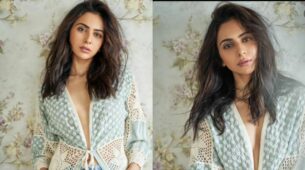 Rakul Preet Singh’s serene look in sheer plunging neckline dress will leave you enticed