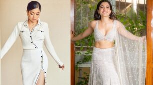 Rashmika Mandanna Impresses Us With Her Head To Toe White Outfit Collection