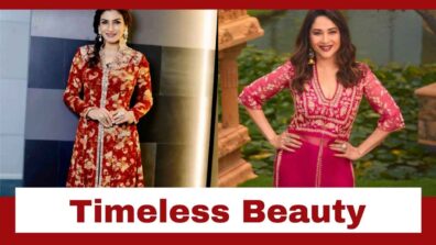 Raveena Tandon And Madhuri Dixit Show Us Their Timeless Beauty And Grace In These Pictures