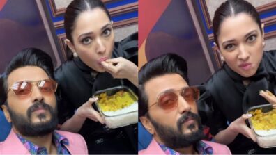 Riteish Deshmukh clicks Tamannaah Bhatia during her meal time, latter becomes upset