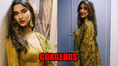 Saiee Manjrekar Looks Drop-Dead Gorgeous In Yellow Anarkali, Fans Comment ‘Beautiful And Gorgeous’