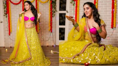 Sameeksha Sud’s Unique Designer Yellow Lehenga With Pink Blouse Gives Us Major Festive Outfit Looks
