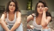 Sara Ali Khan Serves Casual Vibes In Ribbed Jeans And White Tank Top, See Pics