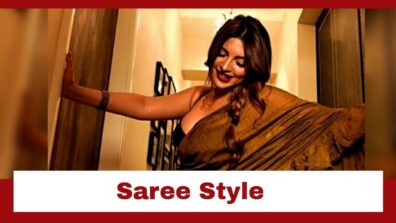 Shama Sikander Exhibits Her Daring Saree Style; Check Pics